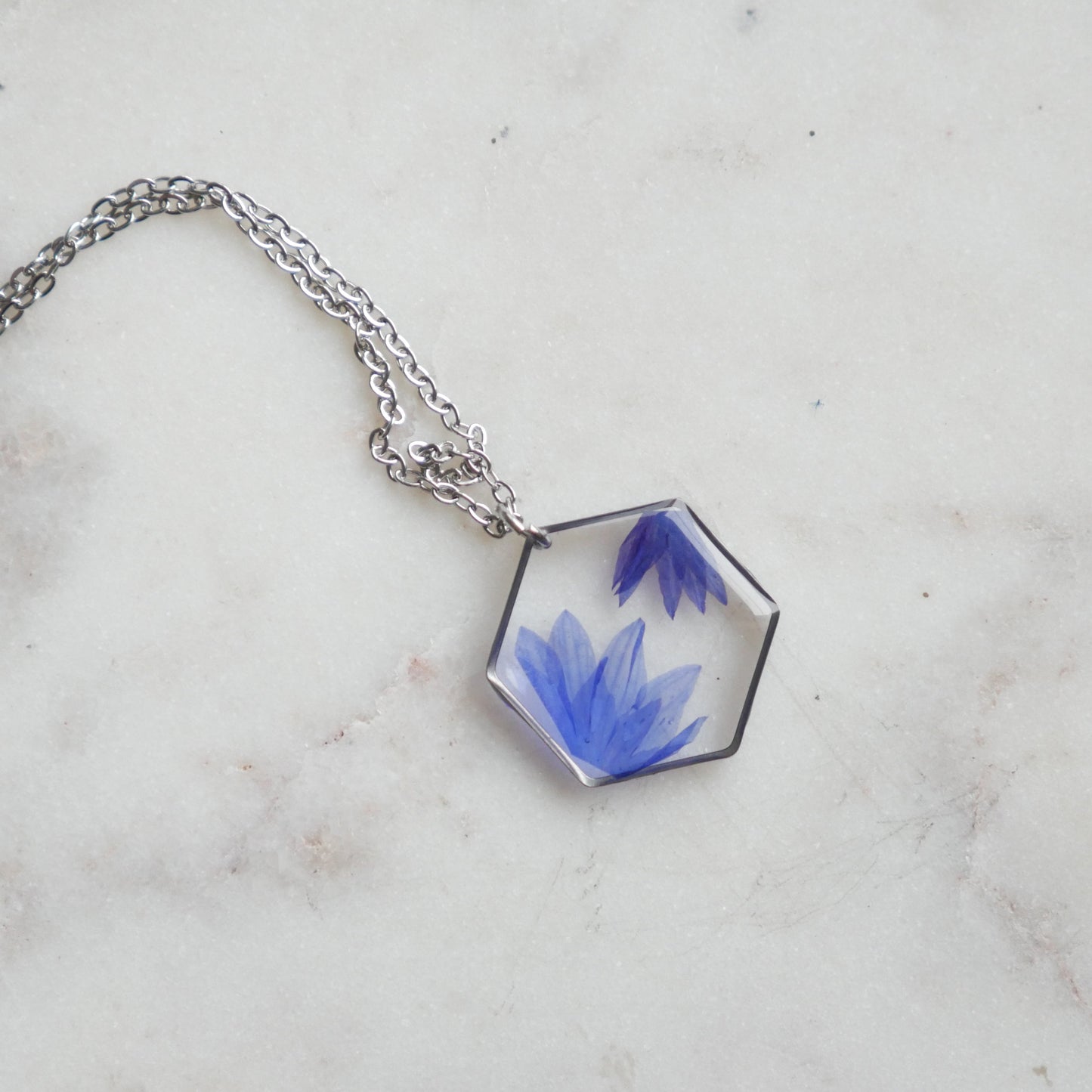 Collier Blu - hexa (moyen) - Velora