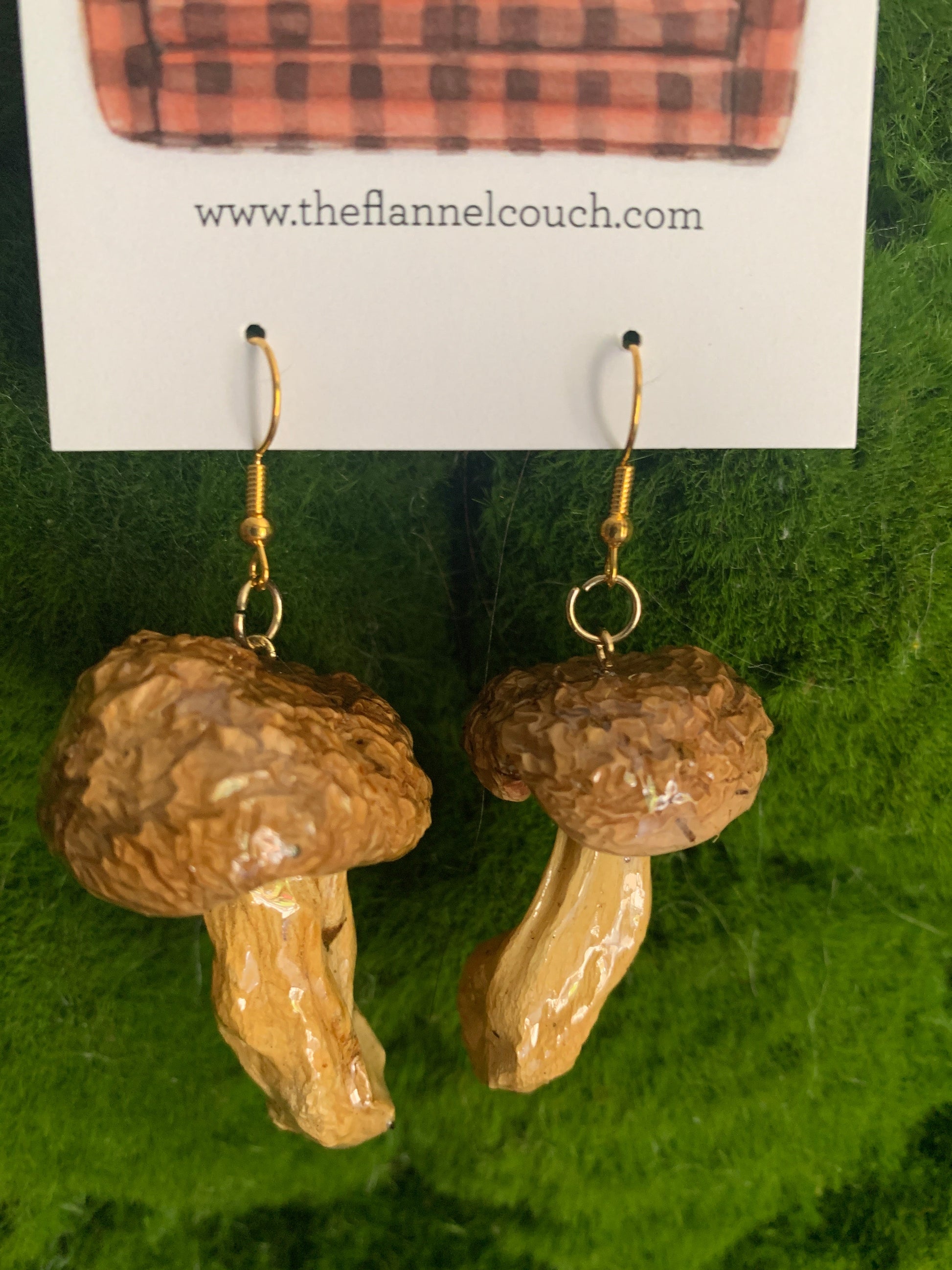 Wild Ontario Mushrooms Earrings www.Shopthatapp.com