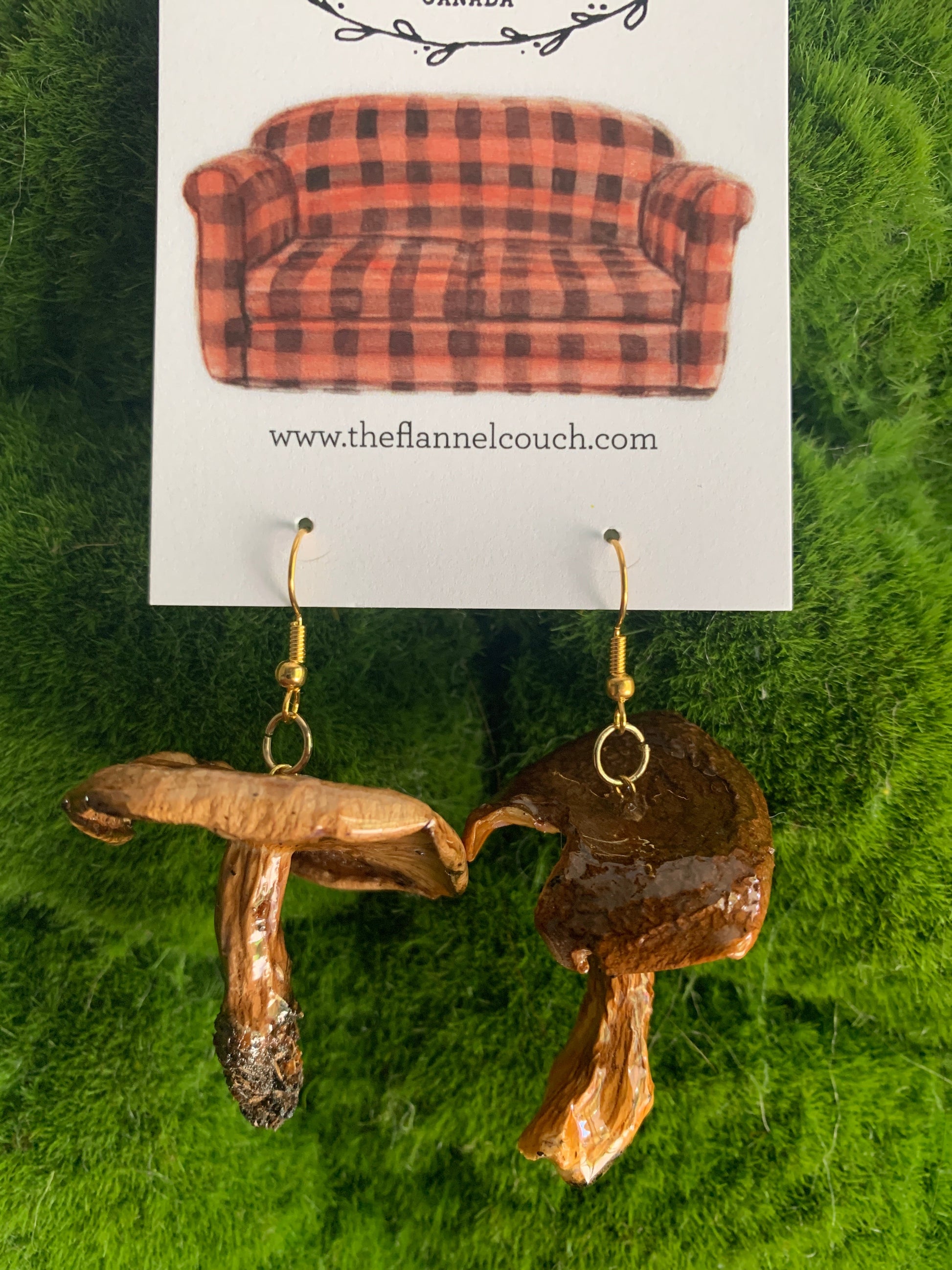Wild Ontario Mushrooms Earrings www.Shopthatapp.com