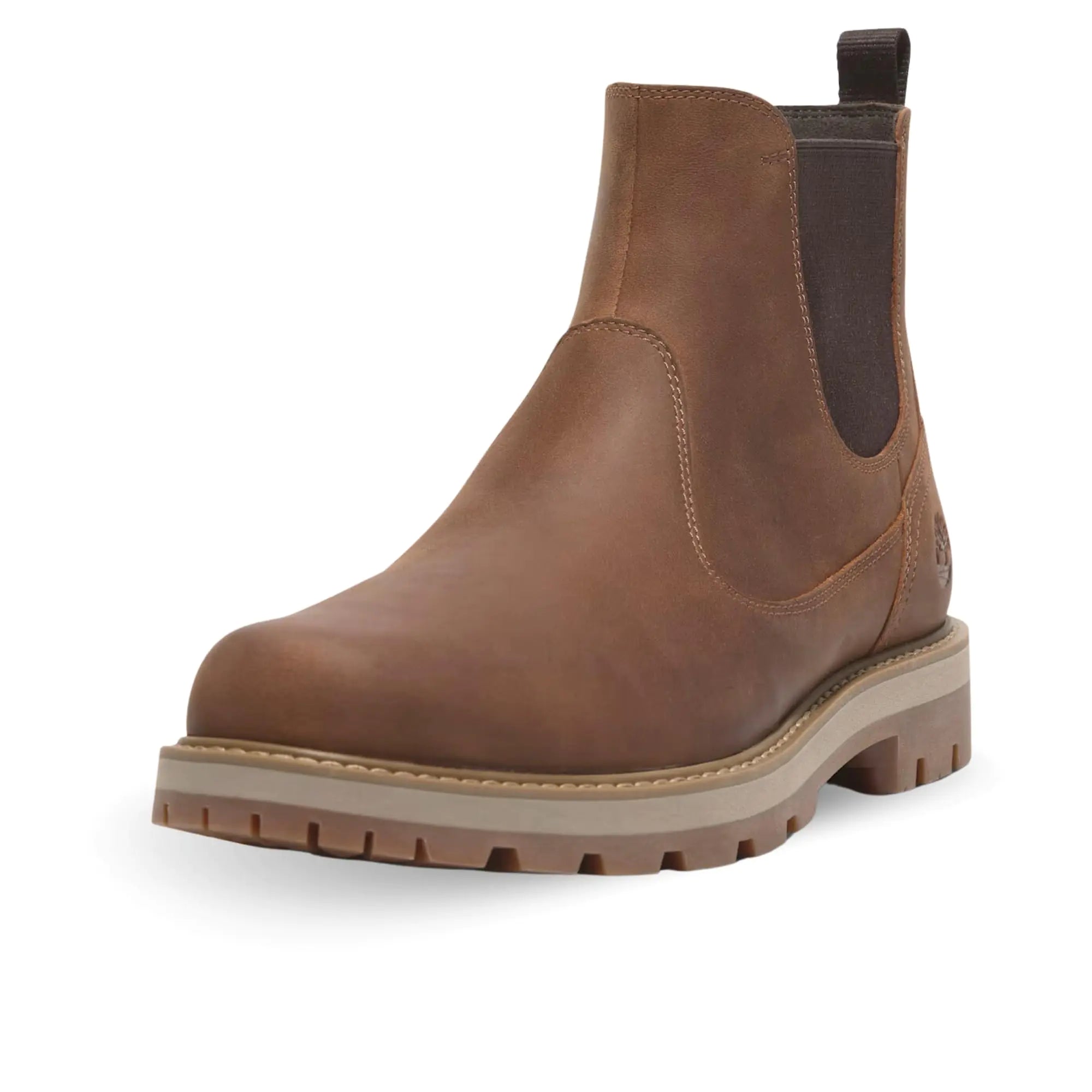 Timberland Mens Britton Road Mid Chelsea Boot Rust Full Grain 7 Wide