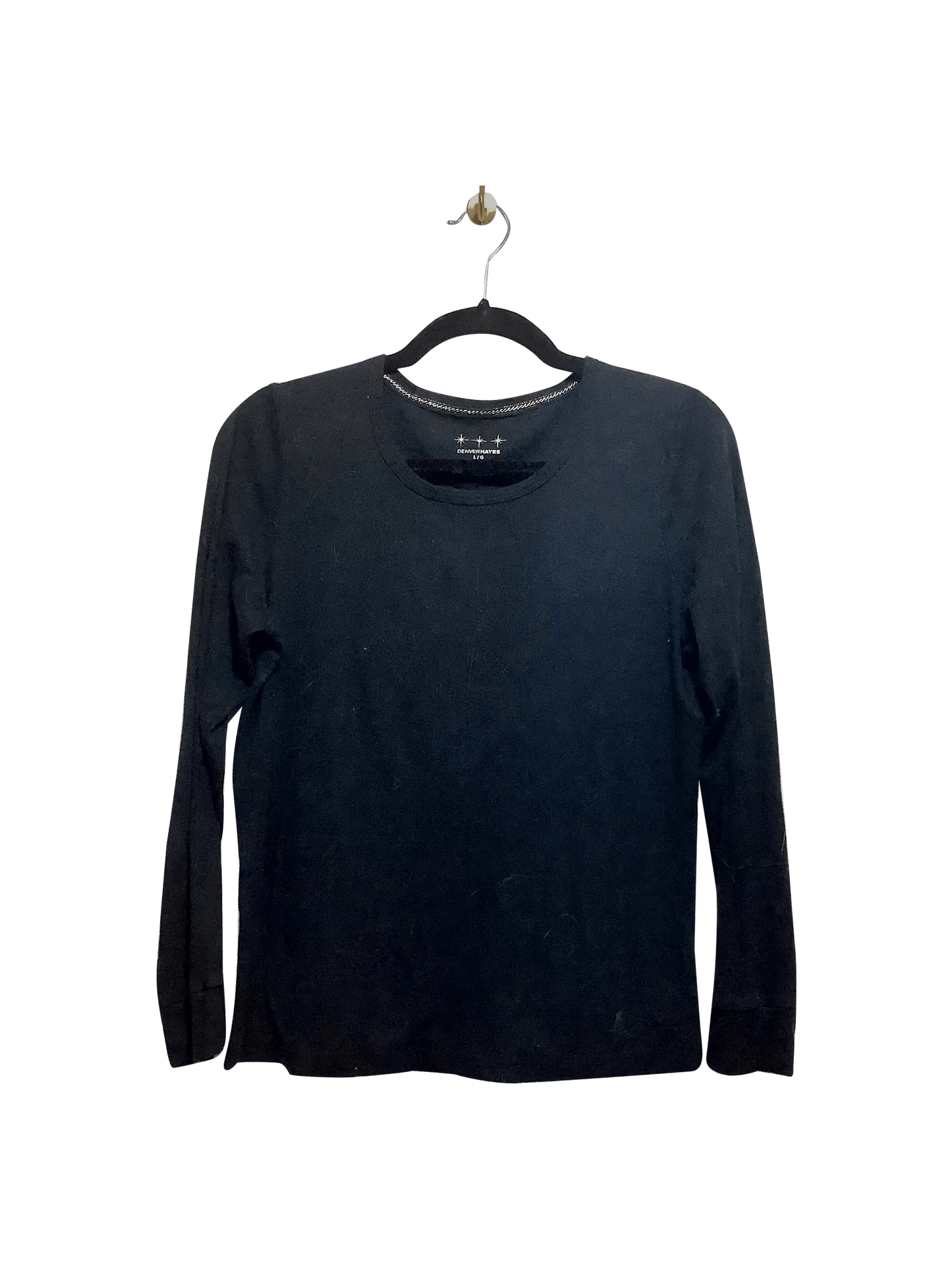 DENVER HAYES Regular fit T-shirt in Black - L - Velora