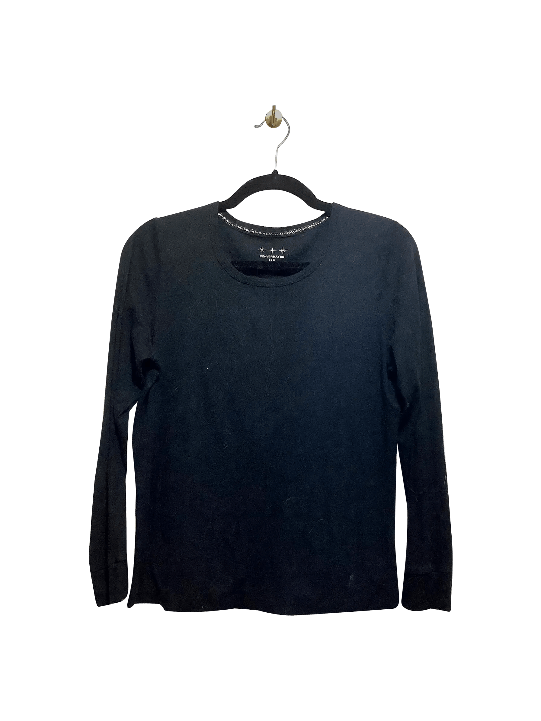 DENVER HAYES Regular fit T-shirt in Black - L - Velora