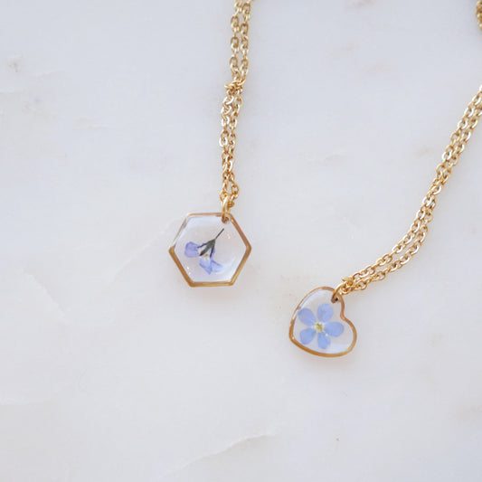 Collier Myosotis - (petit 12mm) - Velora