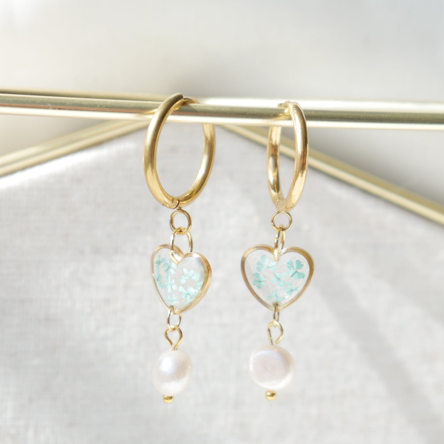 Boucles d'oreilles Perla - Lola (medium) petit coeur - Velora