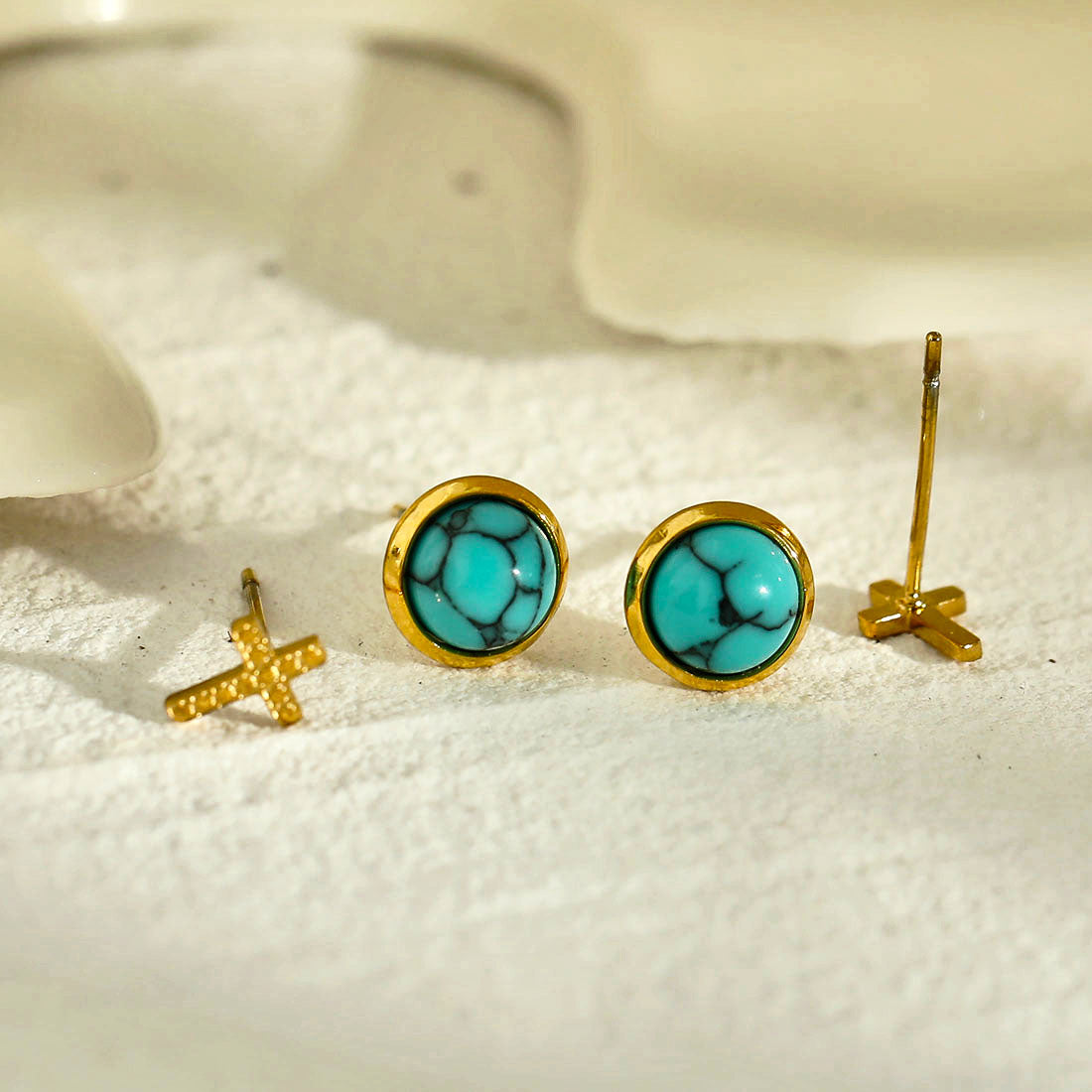 DORA 2-Pair Stud Earrings Set - Velora Luxury Fashion