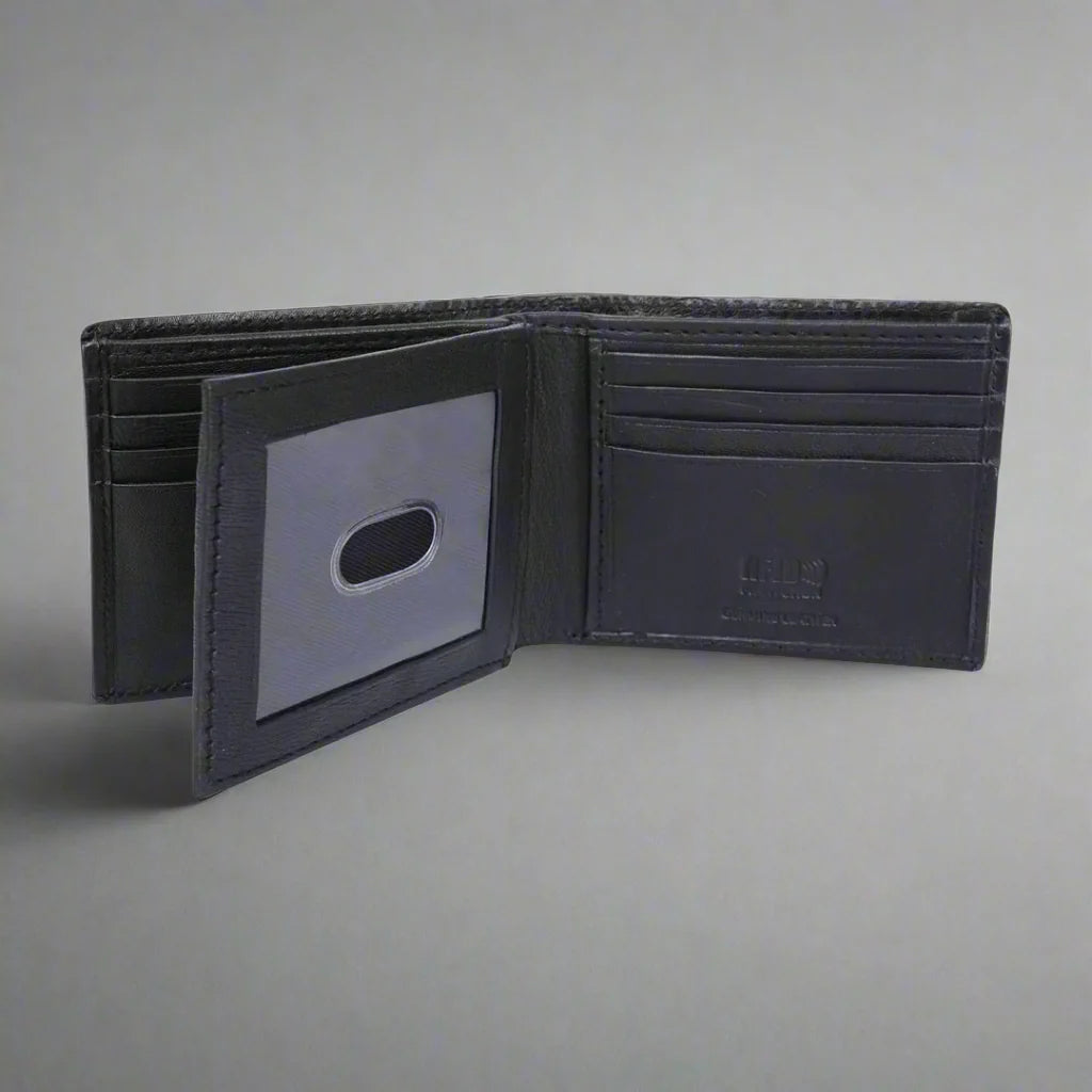 Greenwood Leather Men’s Wallet. Top-Grain, 13-Card Slim Design Boutique of Leathers/Open Road