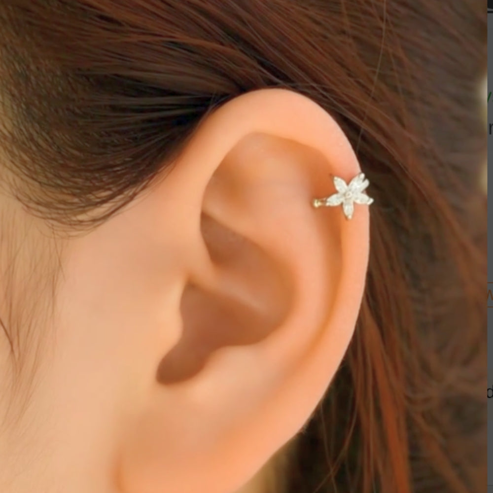 Star Flower Ear Cuff - Velora