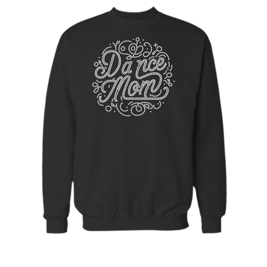 Dance Mom Circle Rhinestone Shirt – Sparkle Dance Mom Bling Tee | Bling Dazzel