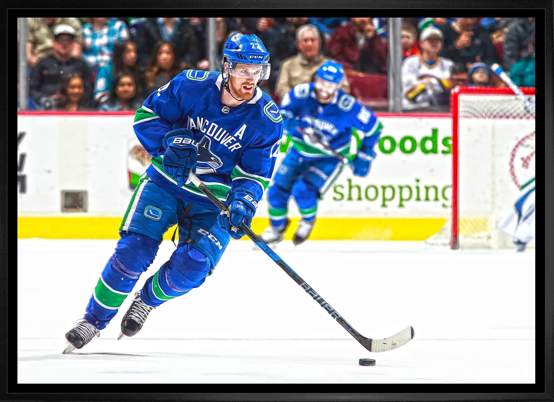 Daniel Sedin 20x29 Framed Canvas Vancouver Canucks - Velora Luxury Fashion