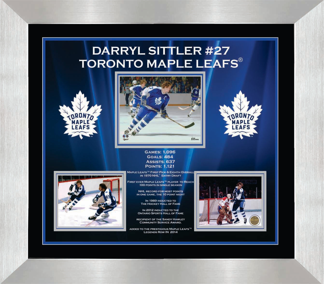 Darryl Sittler Framed Career Collage - Velora Luxury Fashion