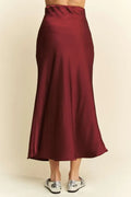 Davi & Dani High Waist Midi Skirt - Velora Luxury Fashion