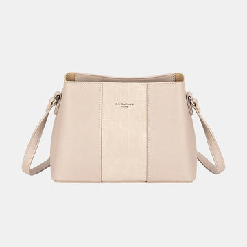 David Jones PU Leather Crossbody Bag - Velora Luxury Fashion