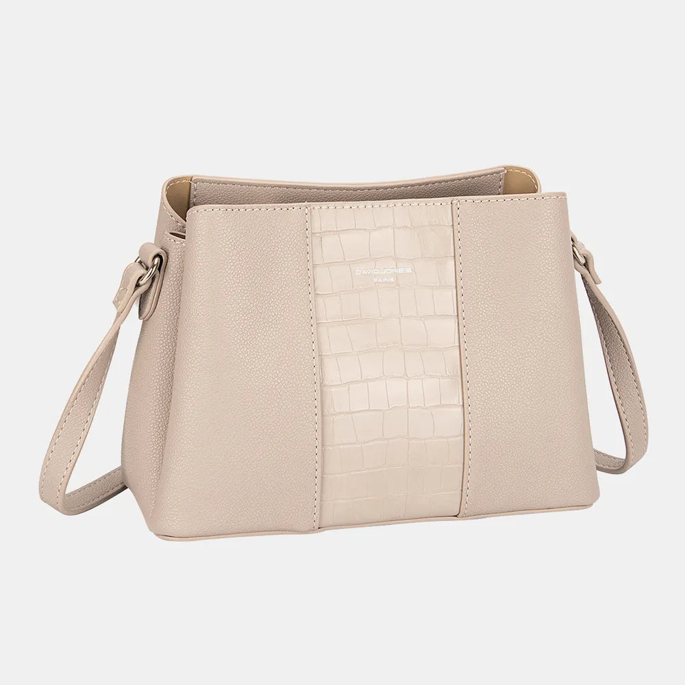 David Jones PU Leather Crossbody Bag - Velora Luxury Fashion