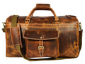 Dawson Leather Travel Bag - Walnut Brown - Velora Luxury Fashion