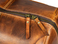 Dawson Leather Travel Bag - Walnut Brown - Velora Luxury Fashion