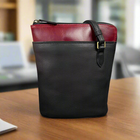 Derek Alexander Adjustable Crossbody Bag with Wide-Zip Main Compartment - Velora Luxury Fashion