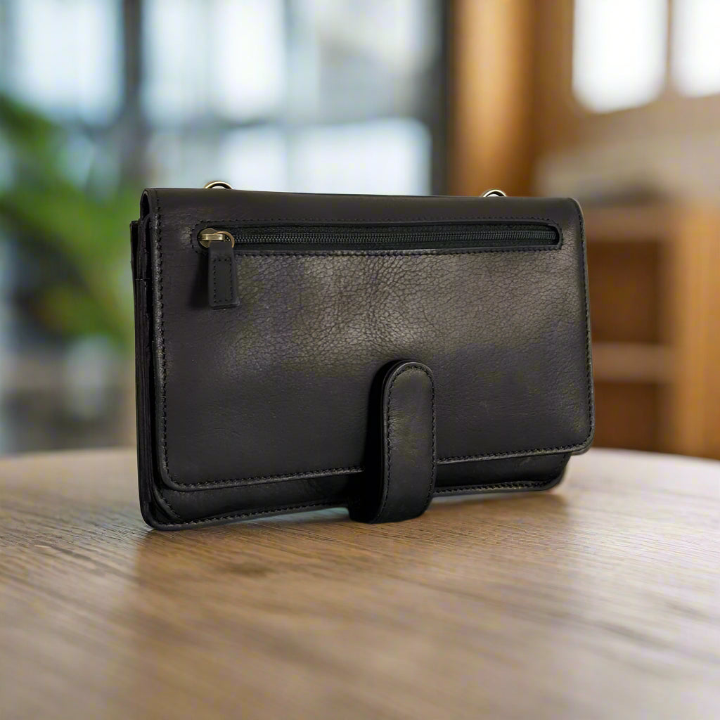 Derek Alexander Deluxe Leather Organizer Clutch Purse - Velora Luxury Fashion