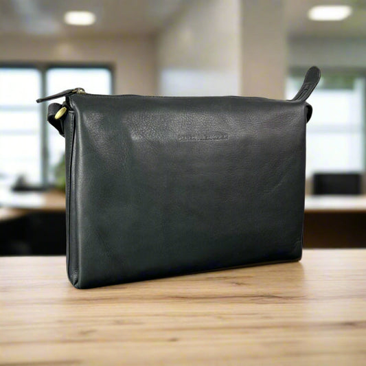 Derek Alexander Zip Top Leather Crossbody Bag - Velora Luxury Fashion