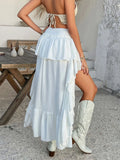 Devine High-Low Ruched Layered Skirt - Velora Luxury Fashion