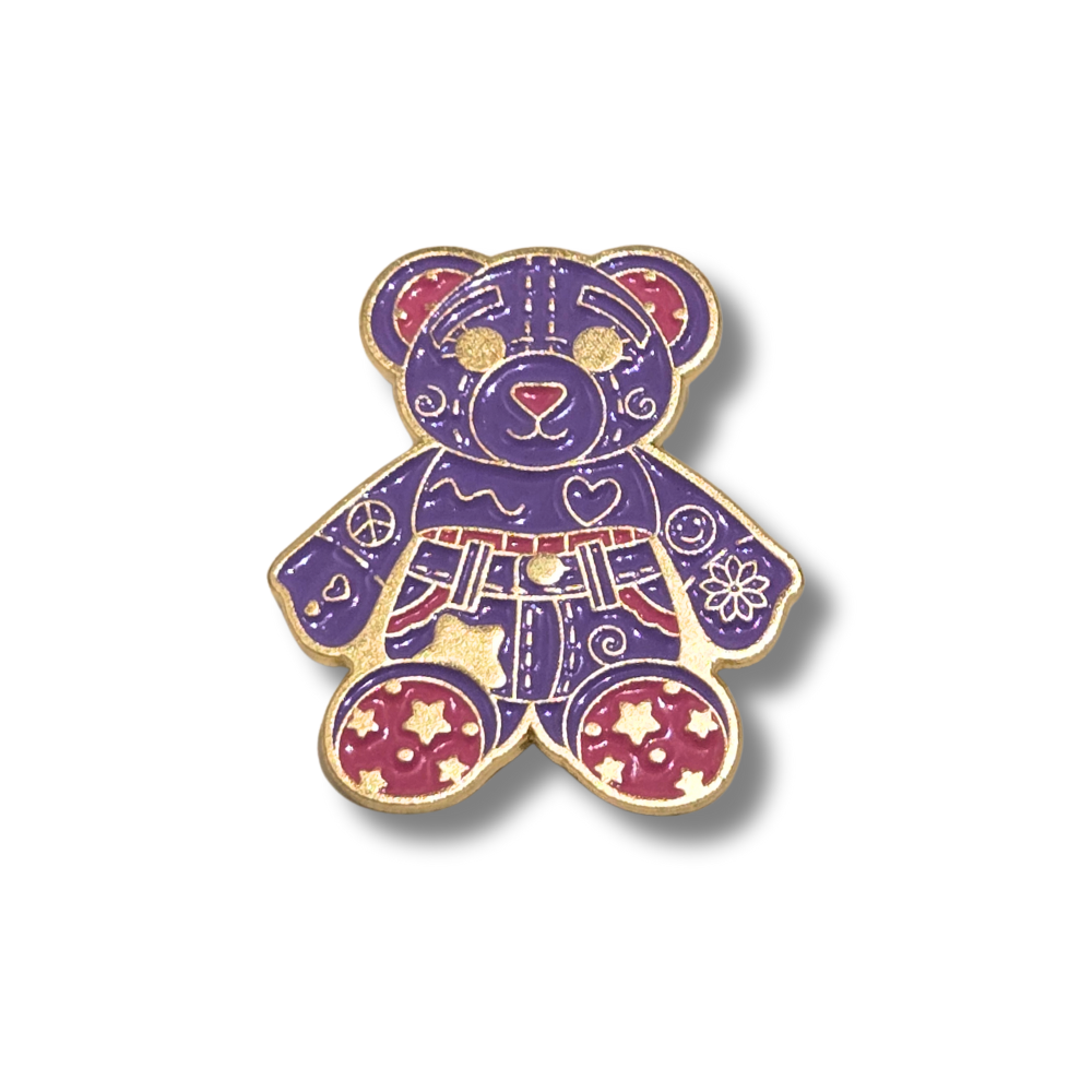 Doodle Bear 90s Retro | Collectible Pin - Velora
