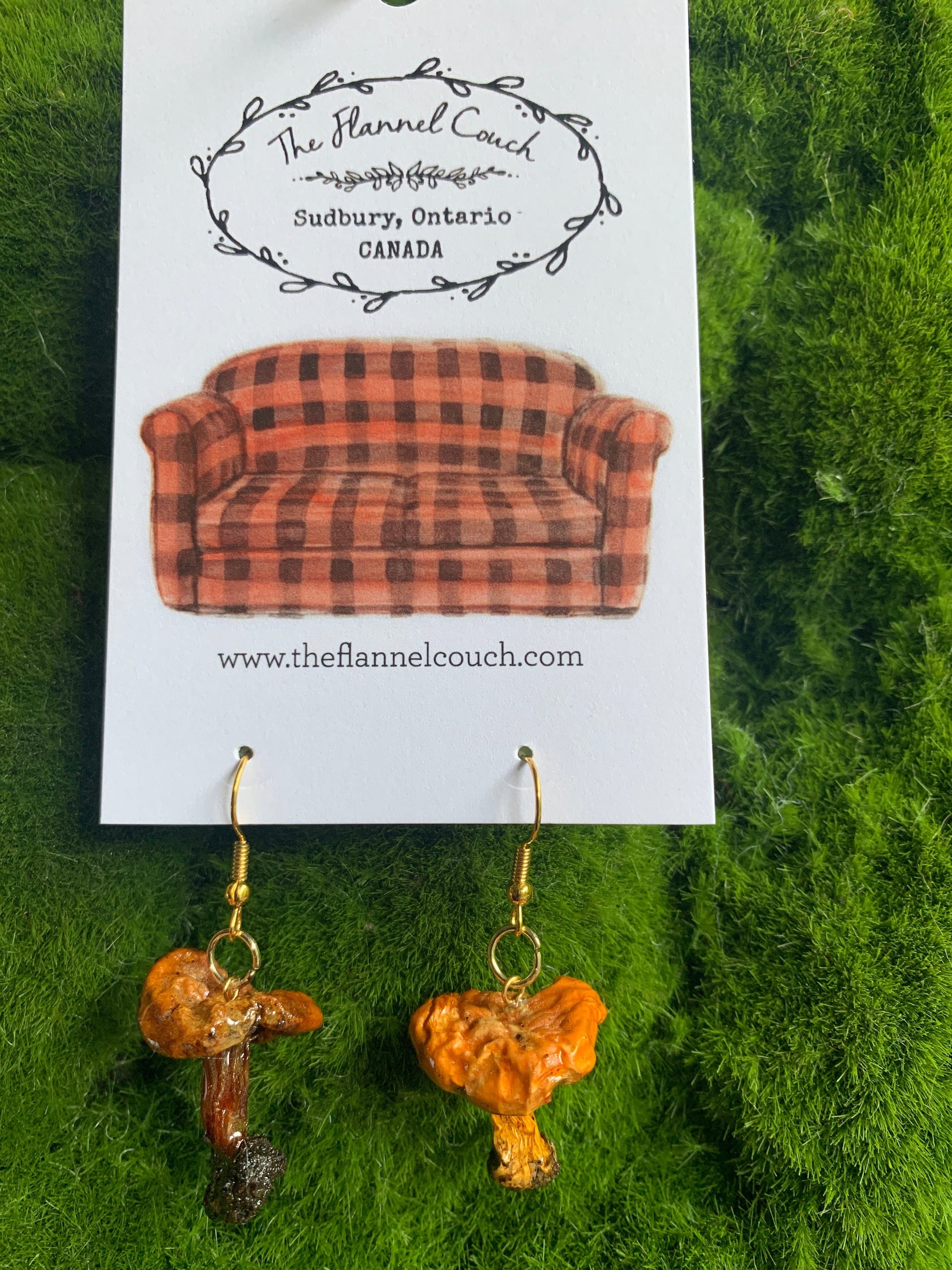 Wild Ontario Mushrooms Earrings www.Shopthatapp.com