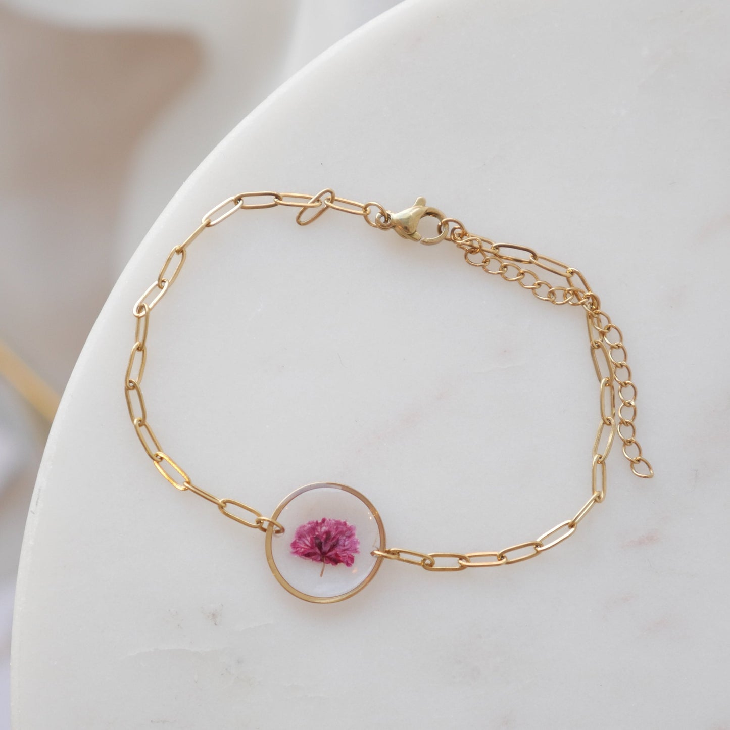 Bracelet Gigi rose rond (moyen) - Velora