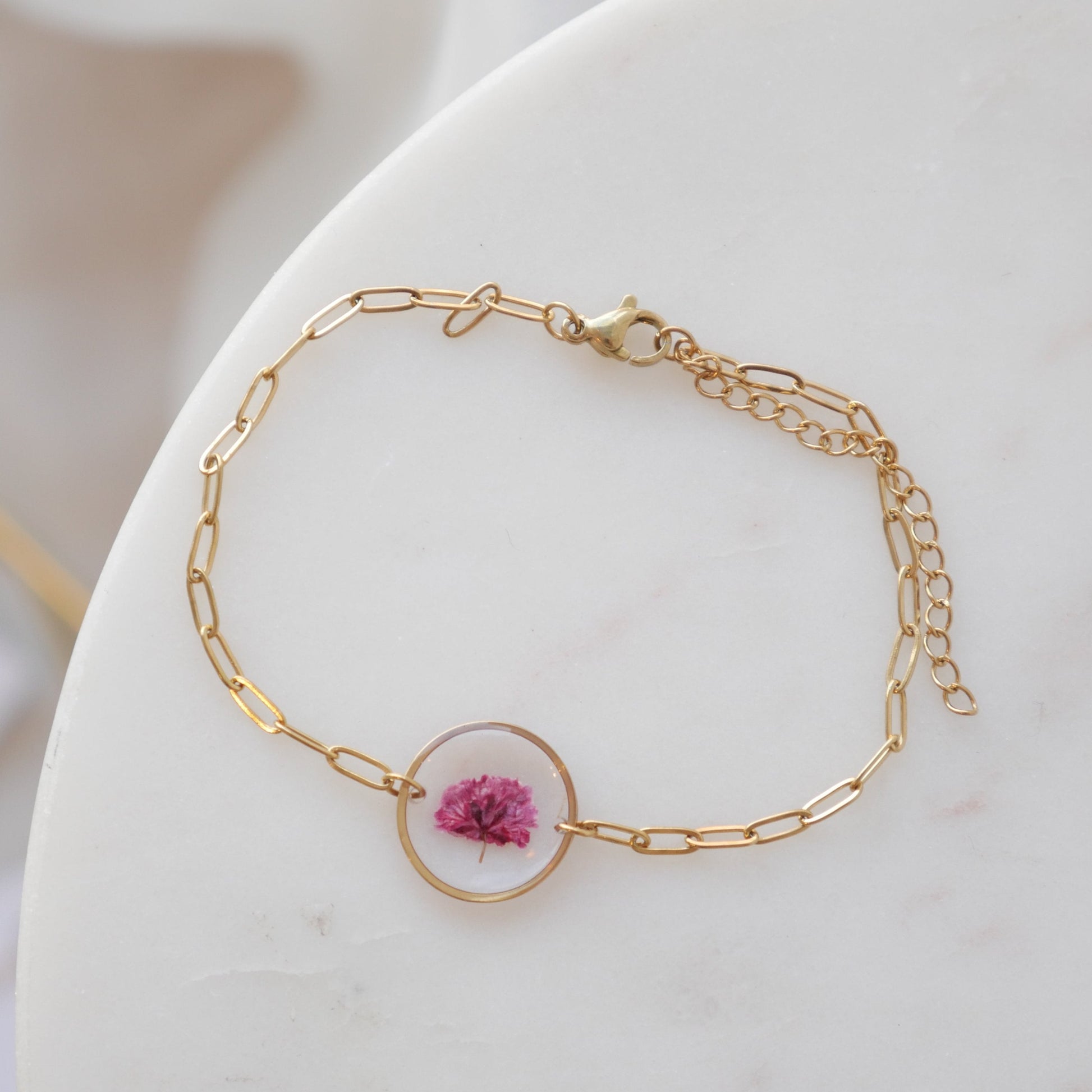 Bracelet Gigi rose rond (moyen) - Velora