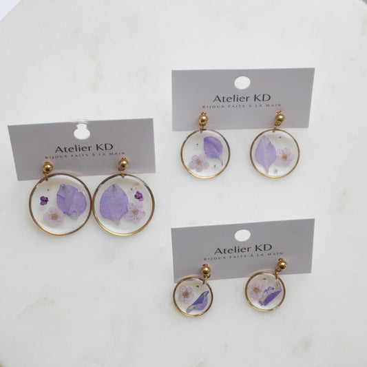 Boucles d'oreilles Léa - rond (moyen 20mm) - Velora