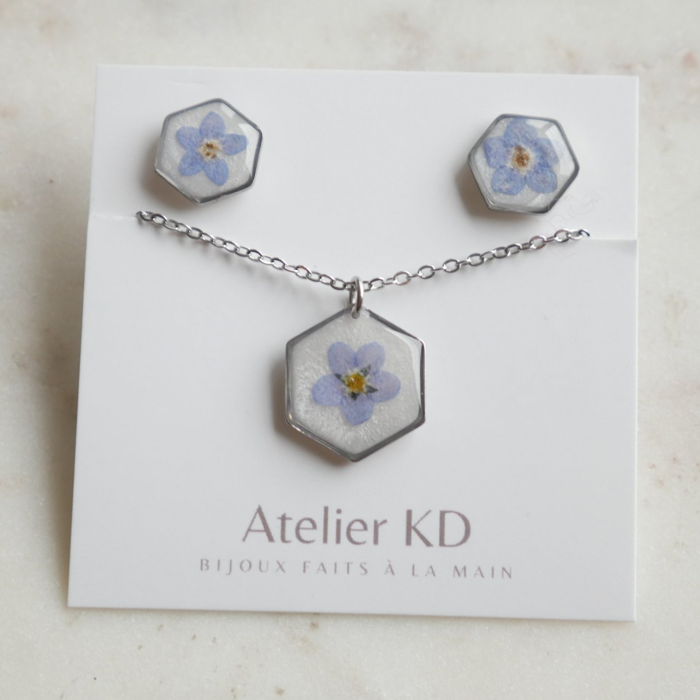 Parure Myosotis - hexa (petit) - Velora