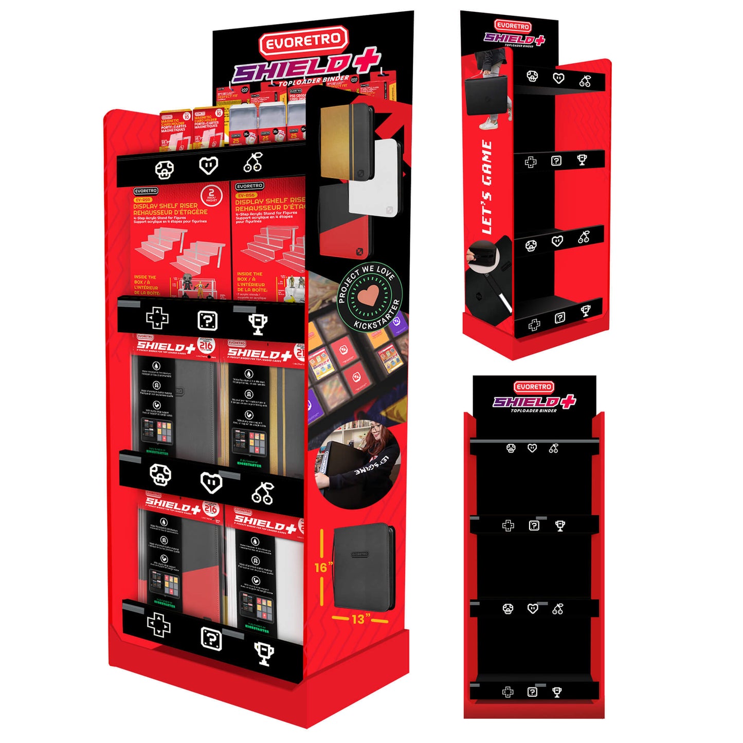 EVORETRO Display Rack Set (Pack of 2)