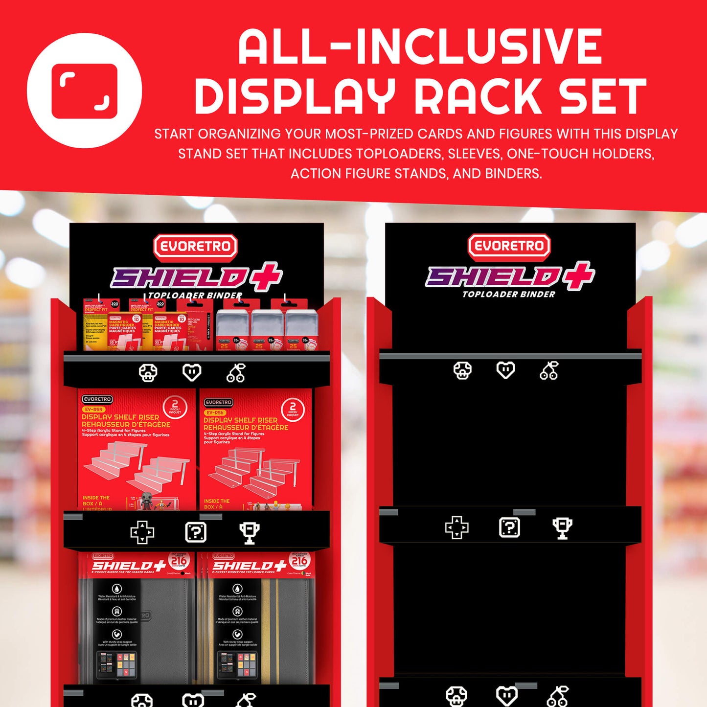 EVORETRO Display Rack Set (Pack of 2)