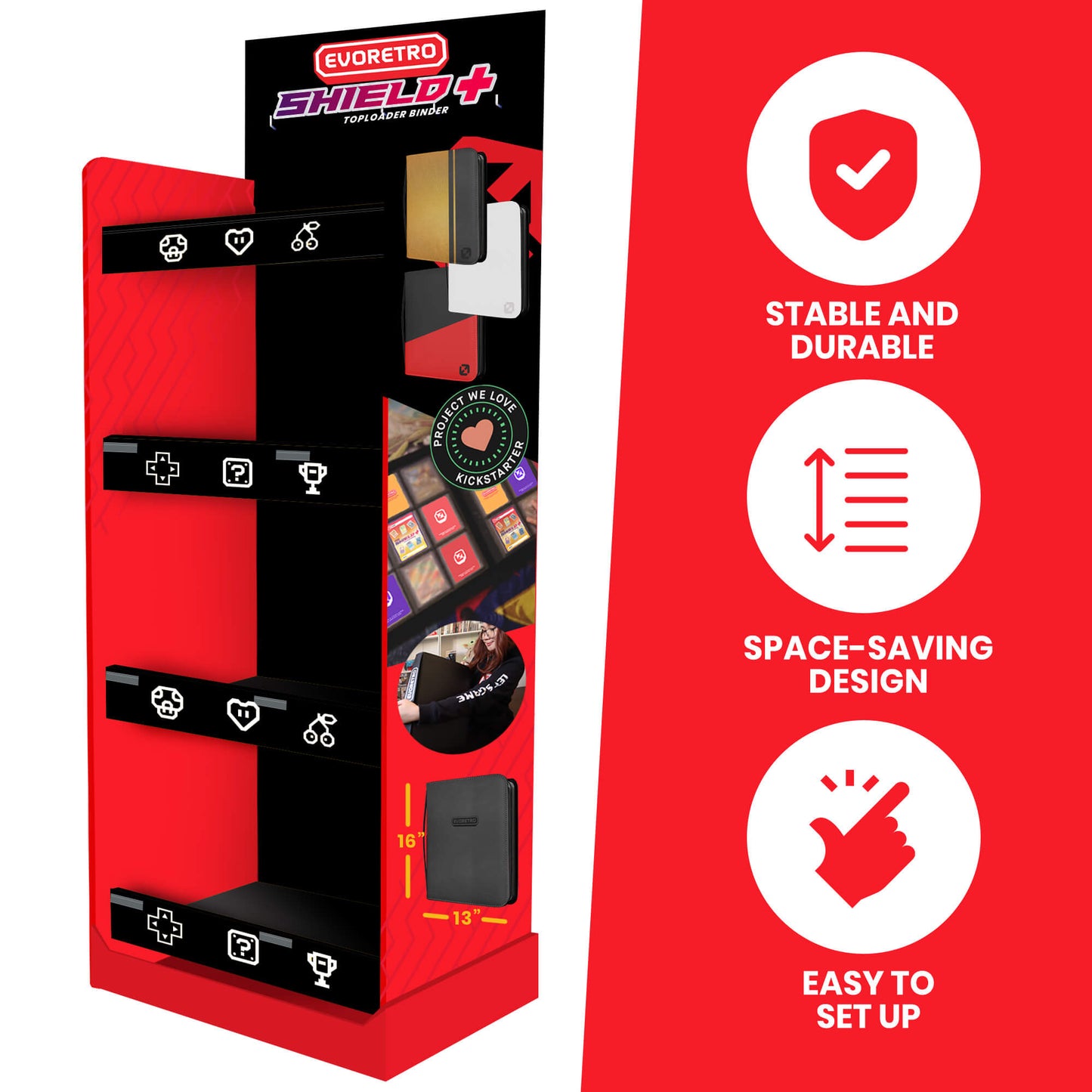 EVORETRO Display Rack Set (Pack of 2)