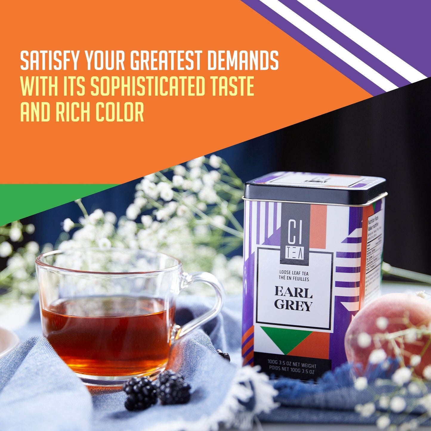 Earl Grey Loose Leaf Tea - 100g - Velora Luxury Fashion