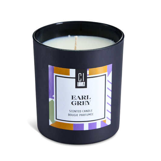 Earl Grey tea scent Soy Wax Candle - Bergamot & Rose - 8 oz - Velora Luxury Fashion