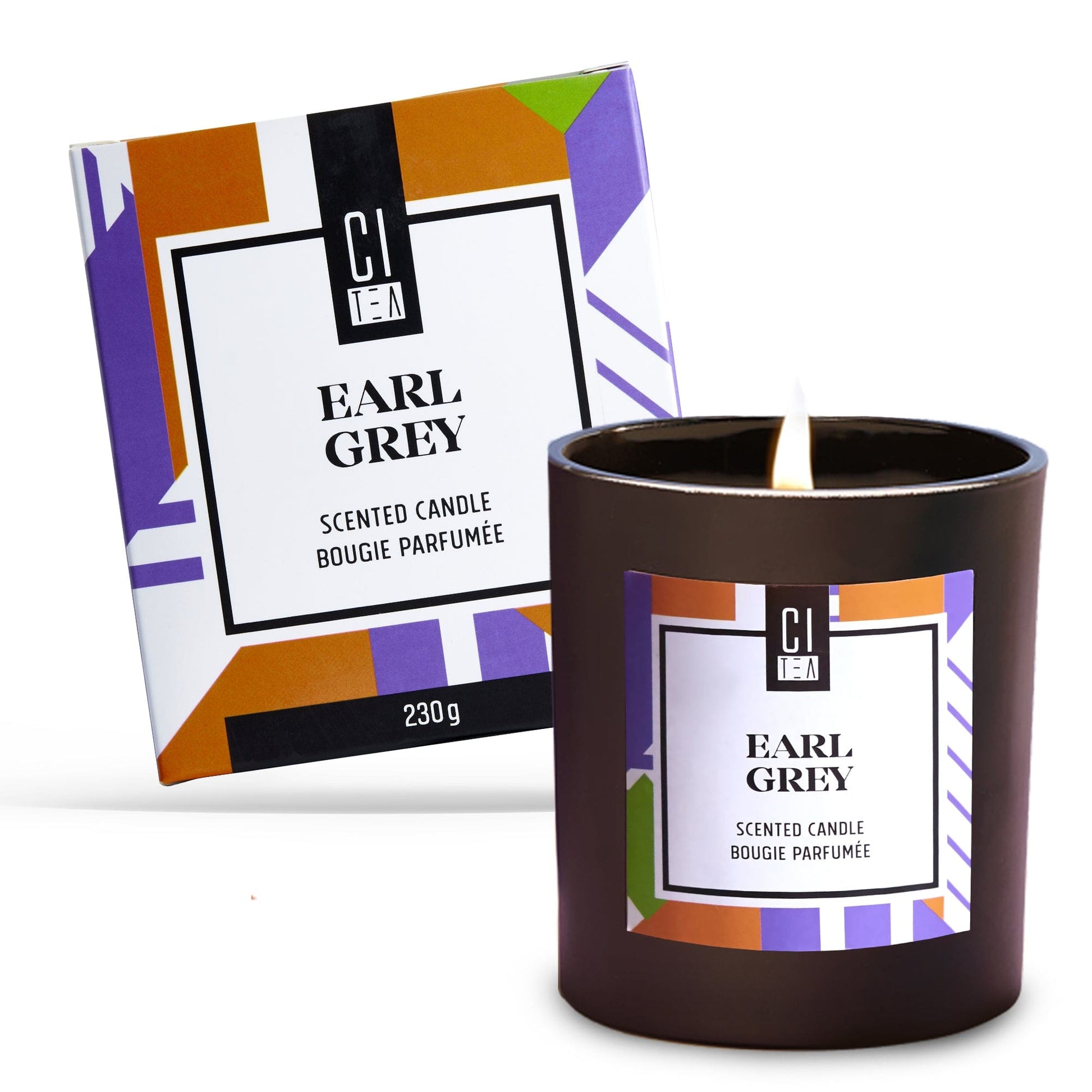 Earl Grey tea scent Soy Wax Candle - Bergamot & Rose - 8 oz - Velora Luxury Fashion