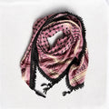 Echoes – Deep Maroon Kufiya (Keffiyeh) | Made in Jordan - Velora Luxury Fashion