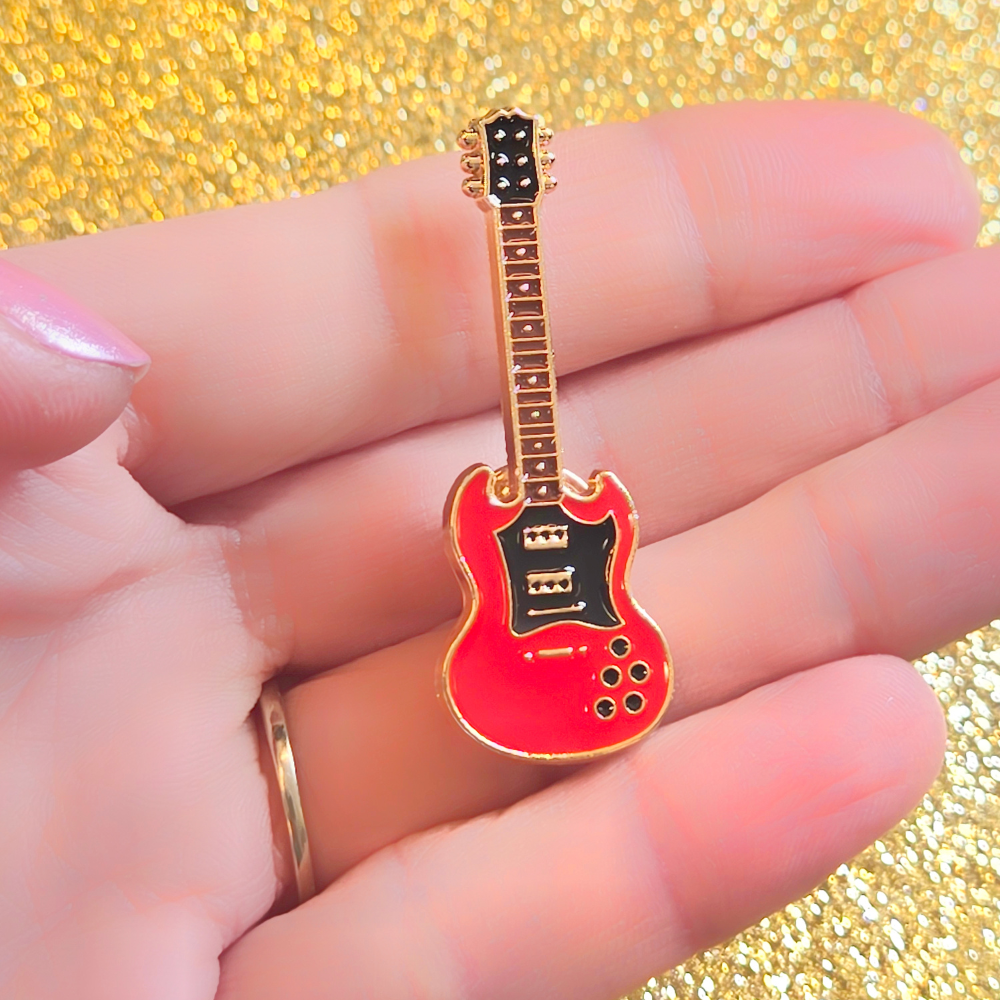 Electric Guitar (Red) | Collectible Pin - Velora