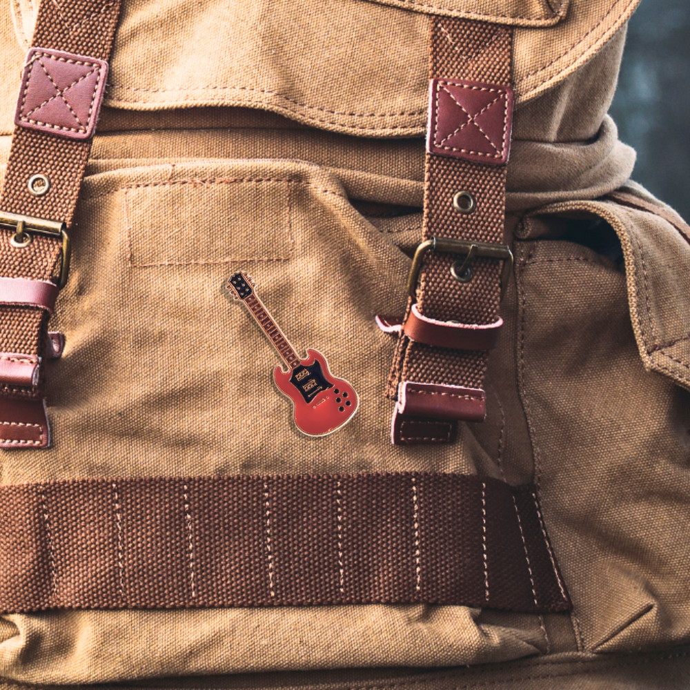 Electric Guitar (Red) | Collectible Pin - Velora