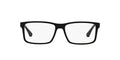 Emporio Armani Mens EA3038 Rectangular Sunglasses Rubber Black/Demo Lens 54 mm - Velora Luxury Fashion