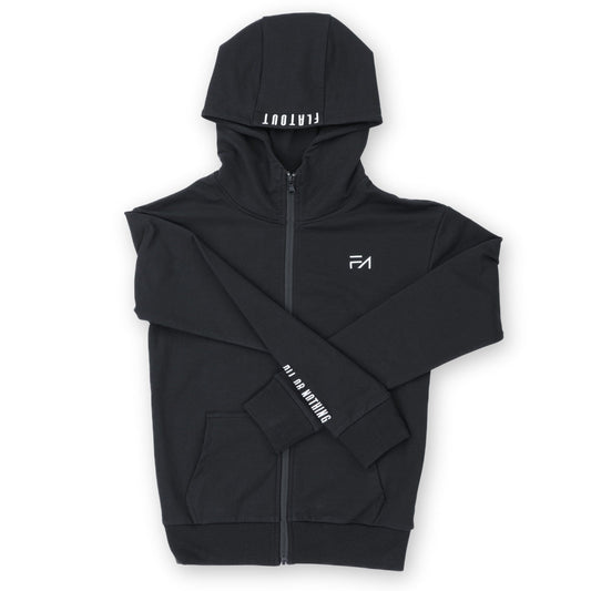 Evolution Zipup Hoodie Black - Velora