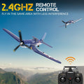F4U Corsair Plane - 2.4GHz 4CH Warbird RC, 400mm Wingspan, One-Key Aerobatic - Velora Luxury Fashion