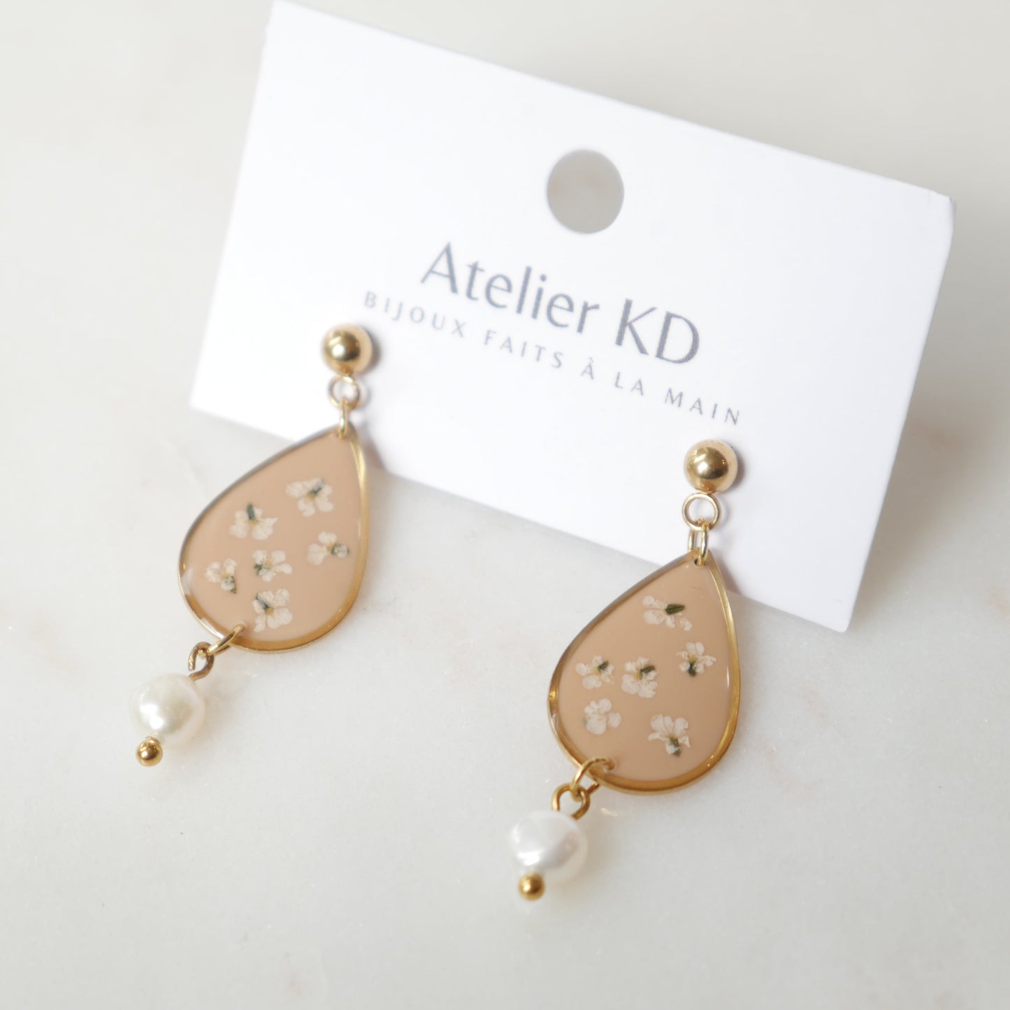 Boucles d'oreilles perla - goute 20mm - Edition spéciale automne 2025 - Velora