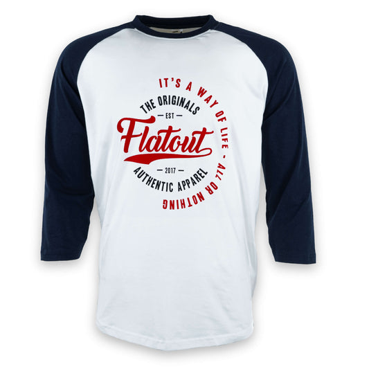 FA Raglan 3/4 (Blue / White) - Velora