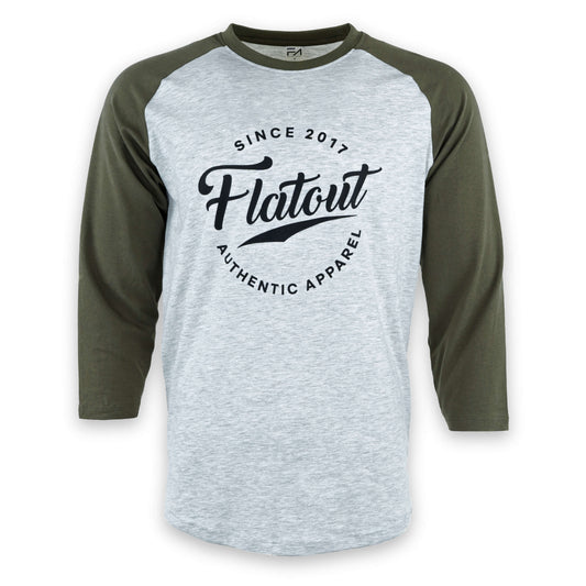 FA Raglan 3/4 (Olive / Heather) - Velora