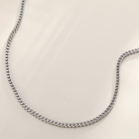FARAH 24": Cuban Link Silver Chain Necklace - Velora Luxury Fashion