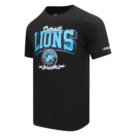 NFL DETROIT LIONS TEAM BADGE MEN'S SJ TEE FDL1411047-BLK - Velora