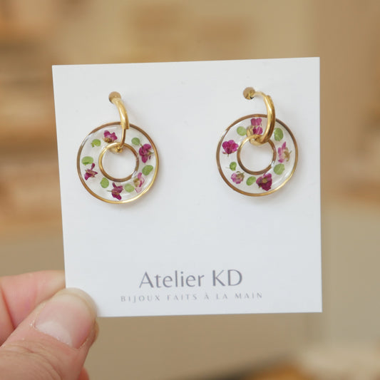 Boucles d'oreilles Chloé version dona - rond - 20mm - Velora