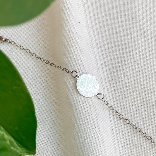 FLEUR DE VIE | Bracelet en acier inoxydable - Velora Luxury Fashion