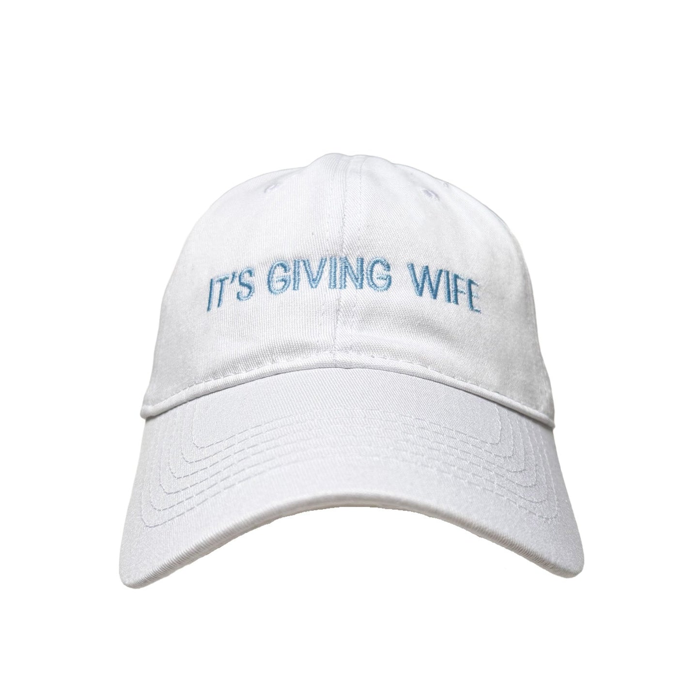 Floof Unisex It's Giving Wife Cap in White