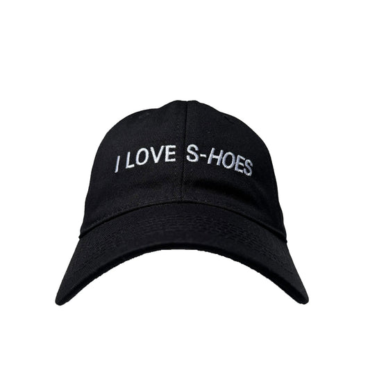 Floof Unisex I Love Shoes Cap in Black